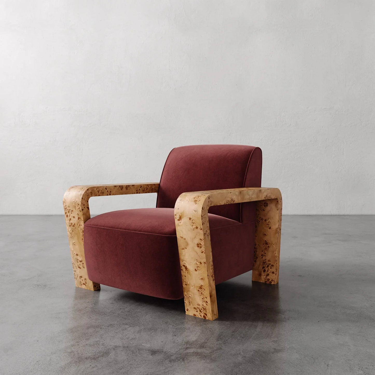 Luxury Modern Dumas Lounge Chair European Style for Villa