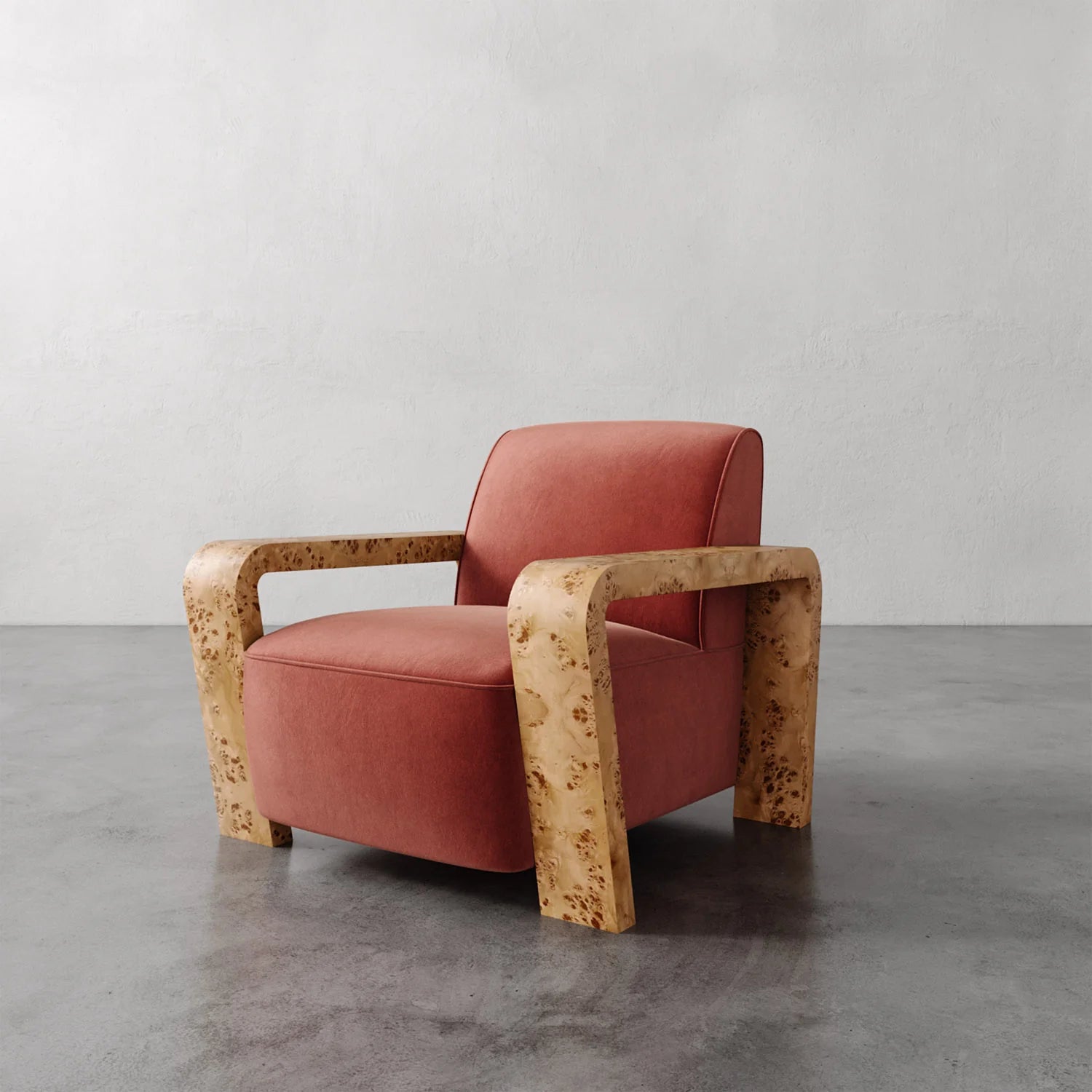 Luxury Modern Dumas Lounge Chair European Style for Villa