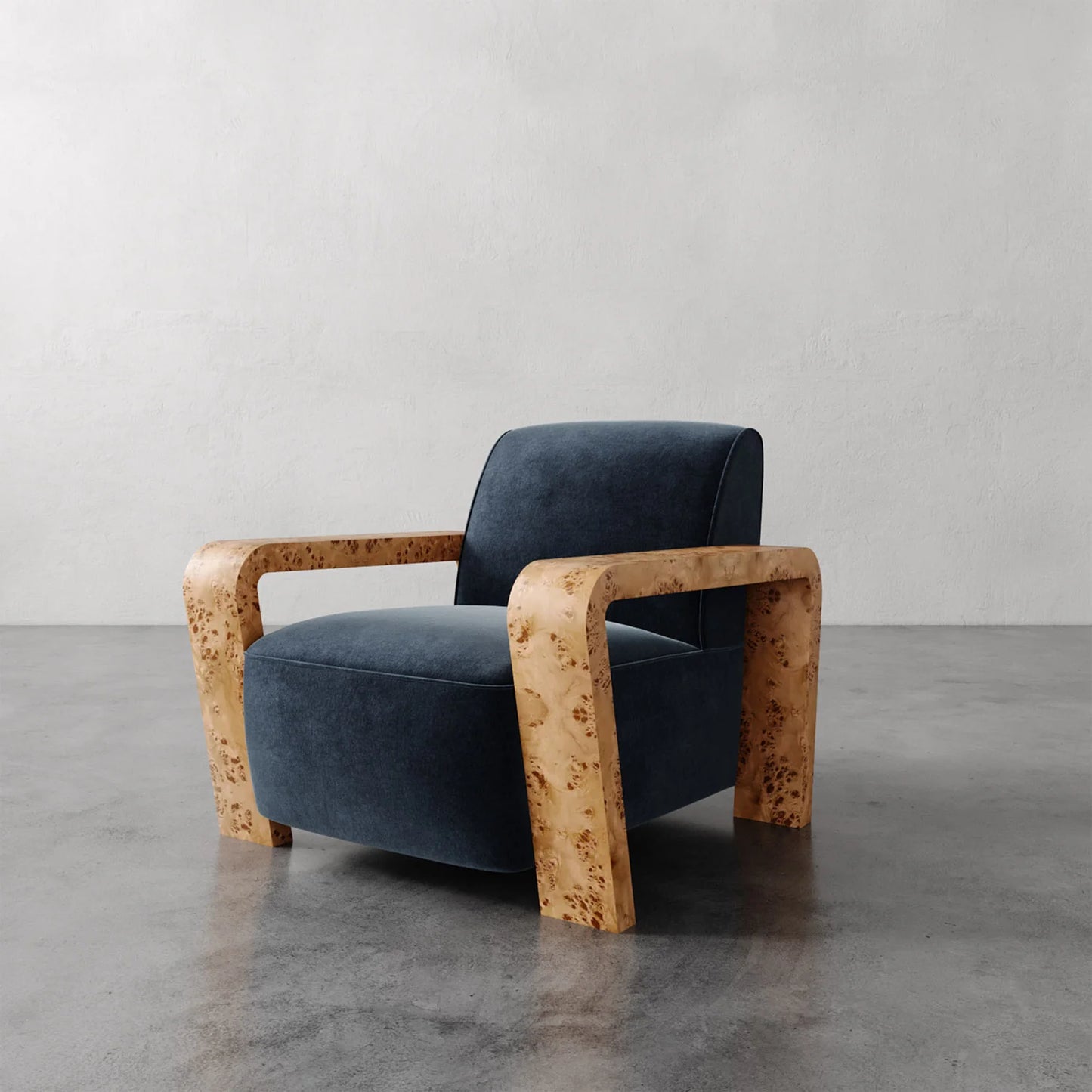 Luxury Modern Dumas Lounge Chair European Style for Villa