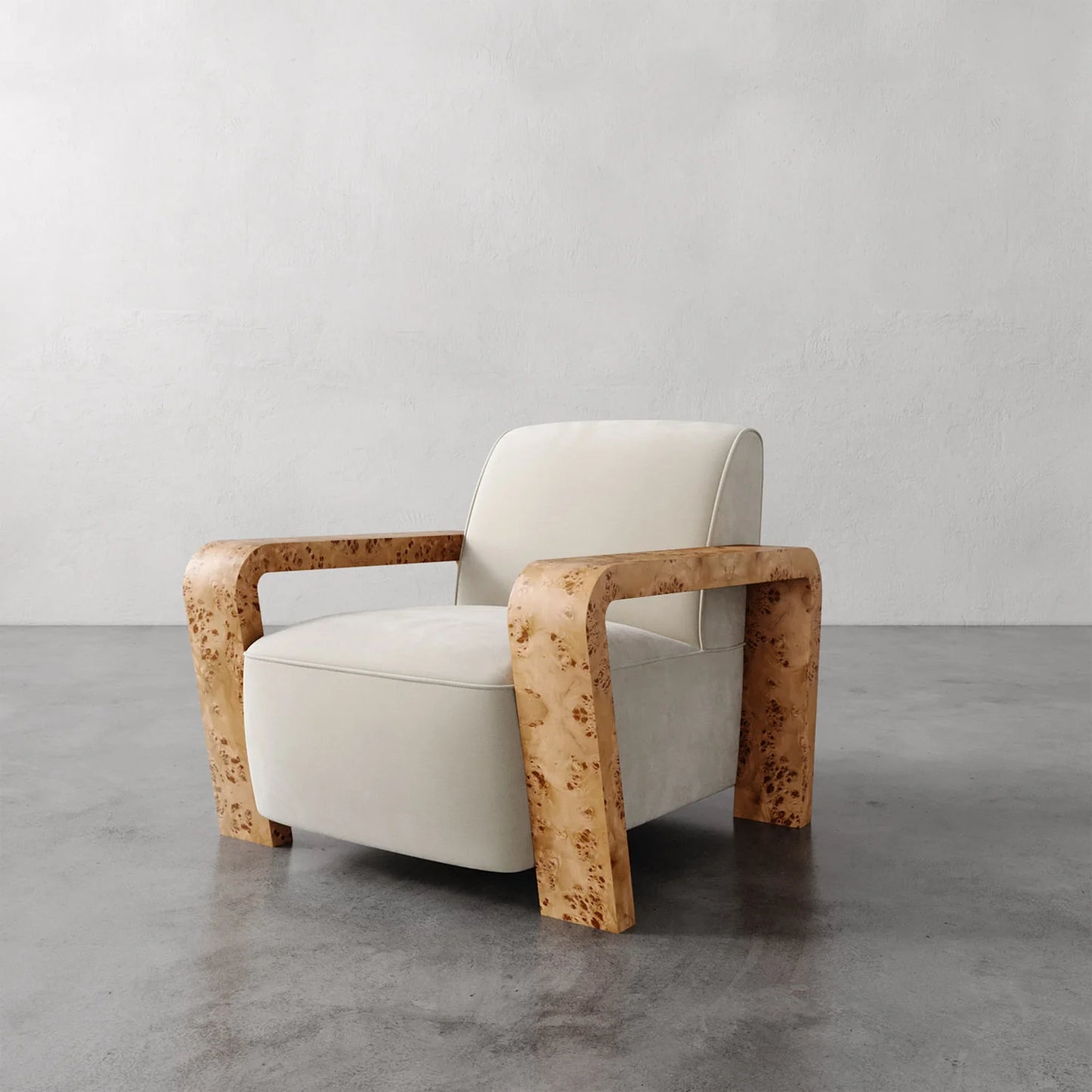 Luxury Modern Dumas Lounge Chair European Style for Villa