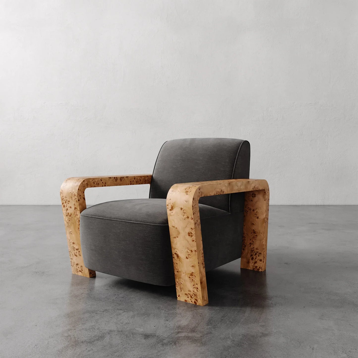 Luxury Modern Dumas Lounge Chair European Style for Villa