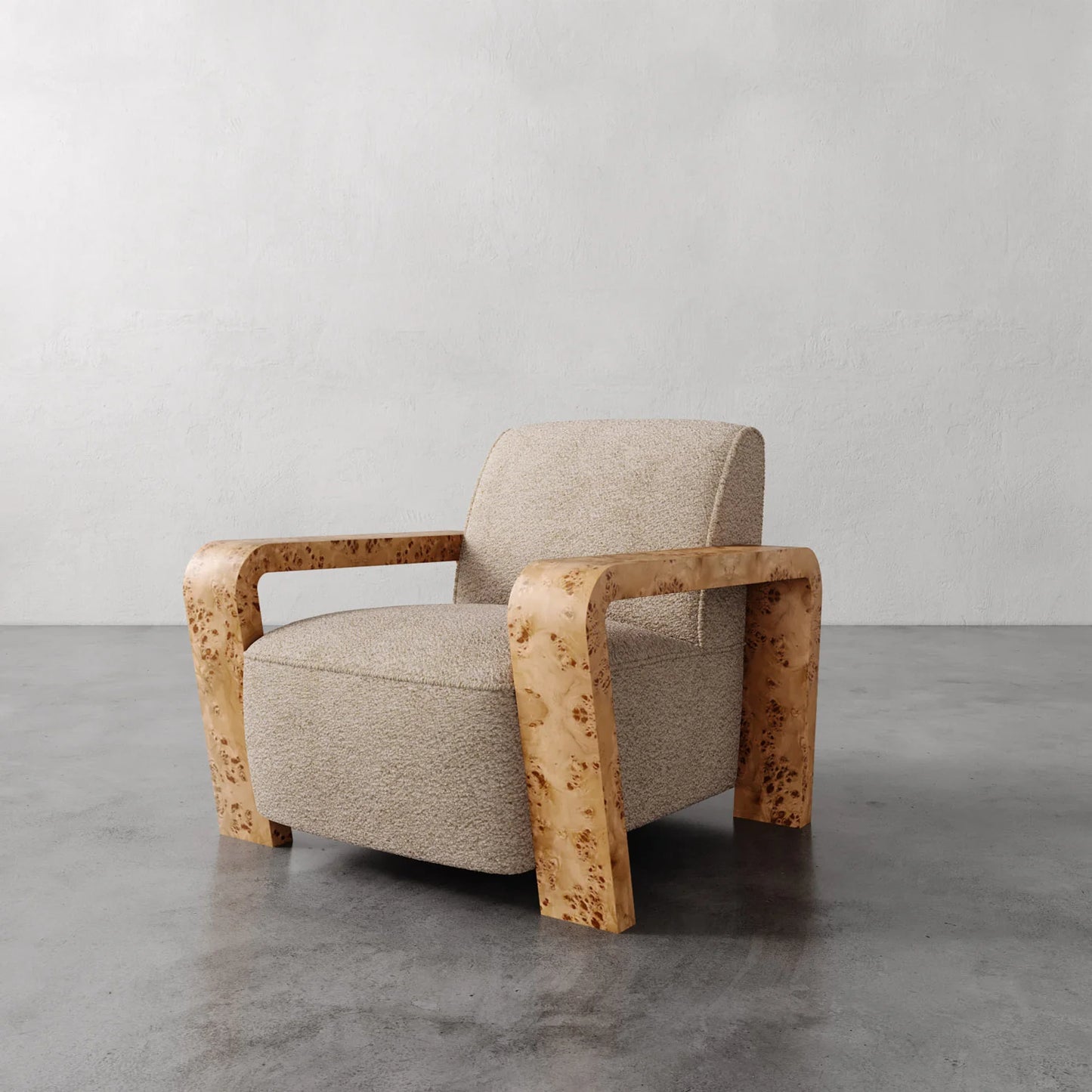 Luxury Modern Dumas Lounge Chair European Style for Villa