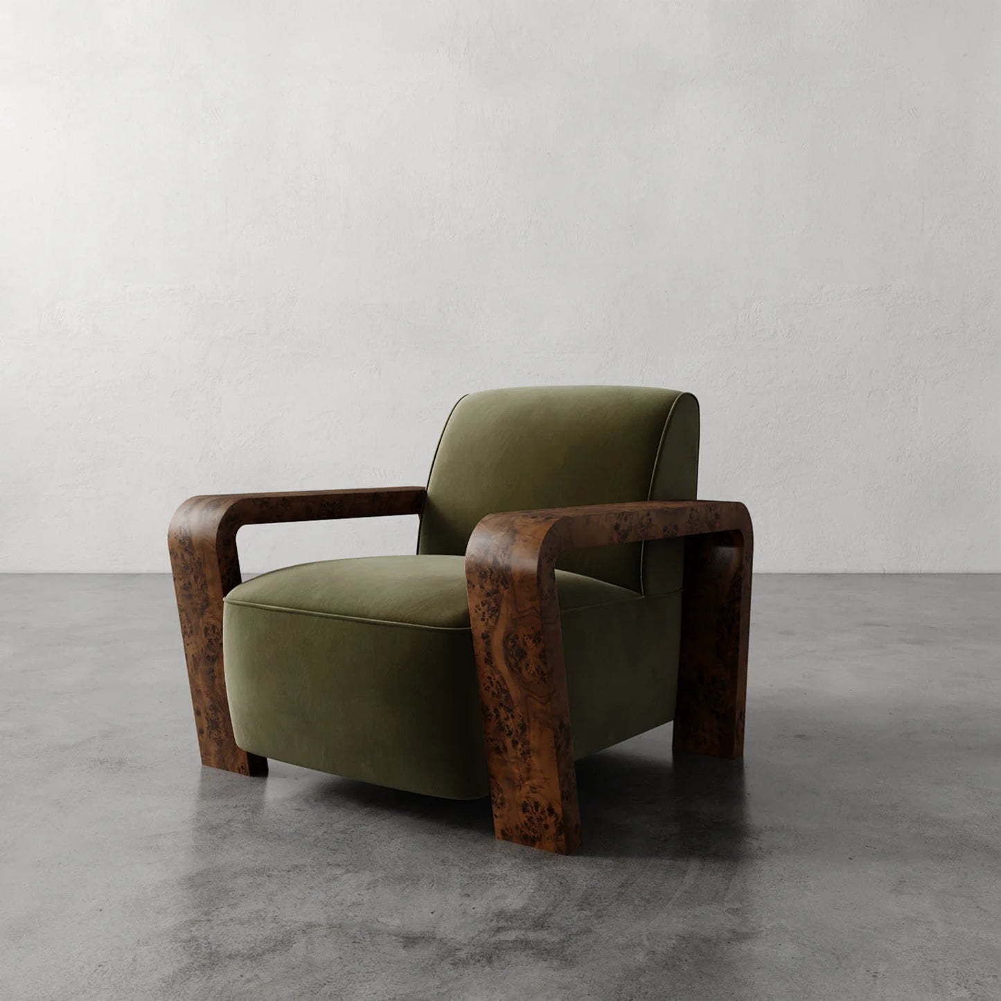 Luxury Modern Dumas Lounge Chair European Style for Villa