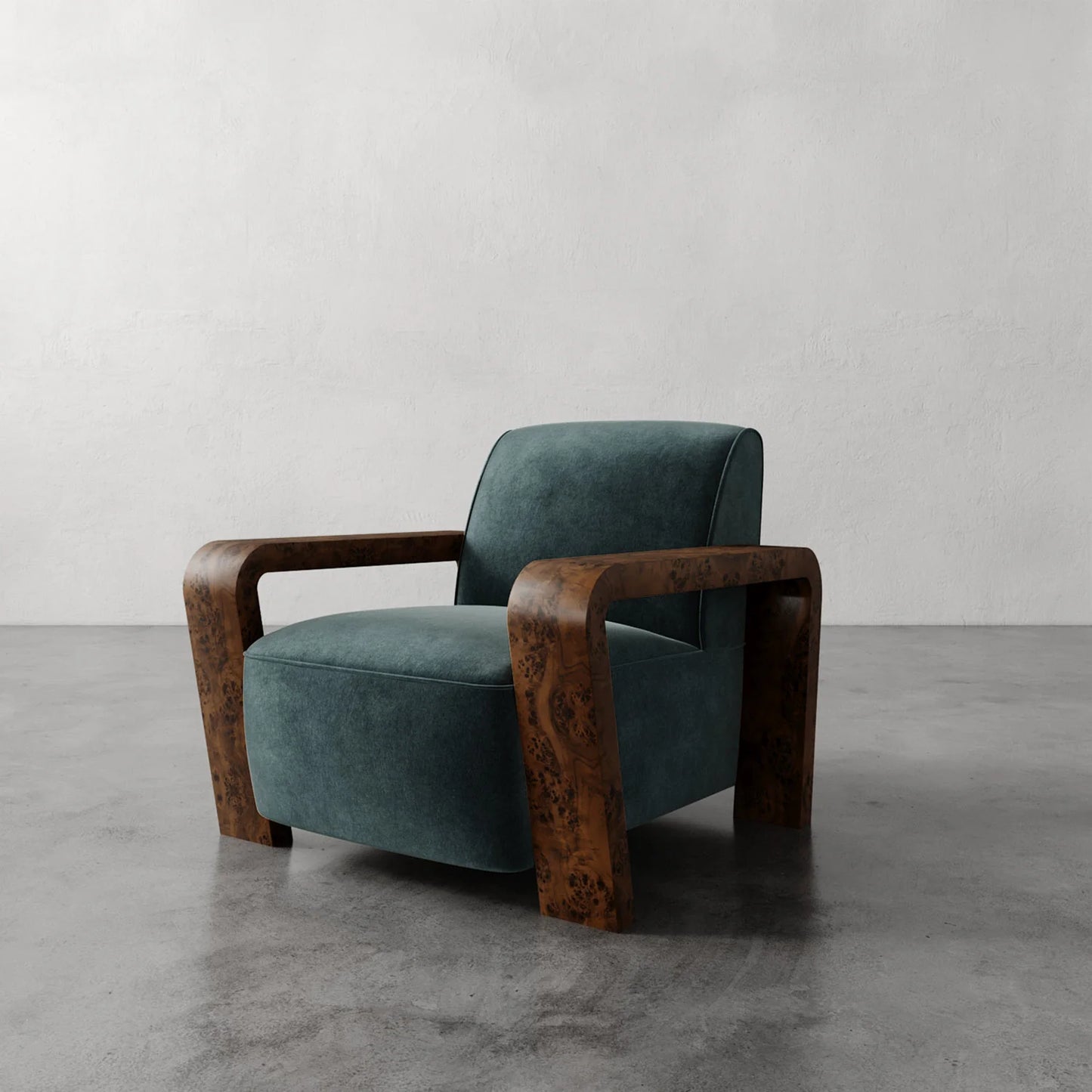 Luxury Modern Dumas Lounge Chair European Style for Villa