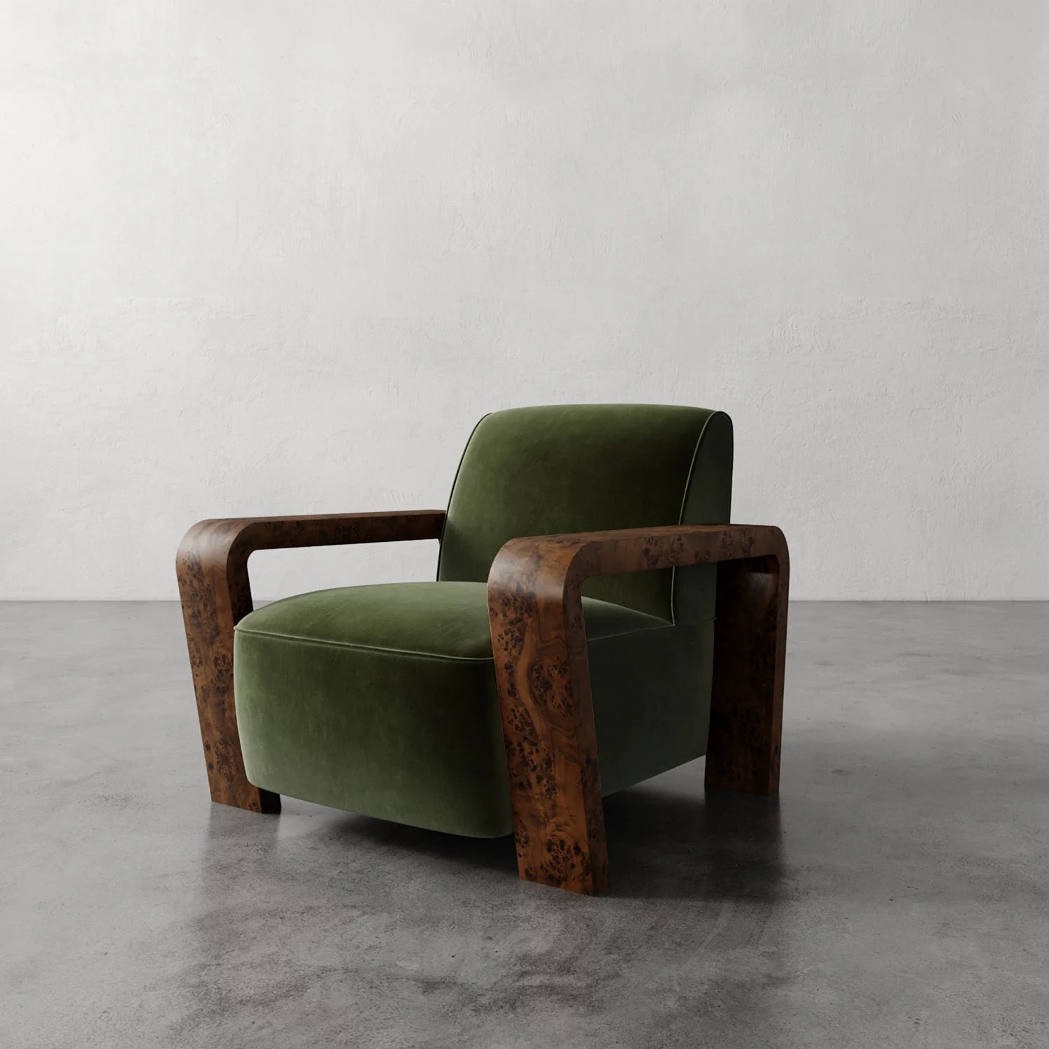 Luxury Modern Dumas Lounge Chair European Style for Villa