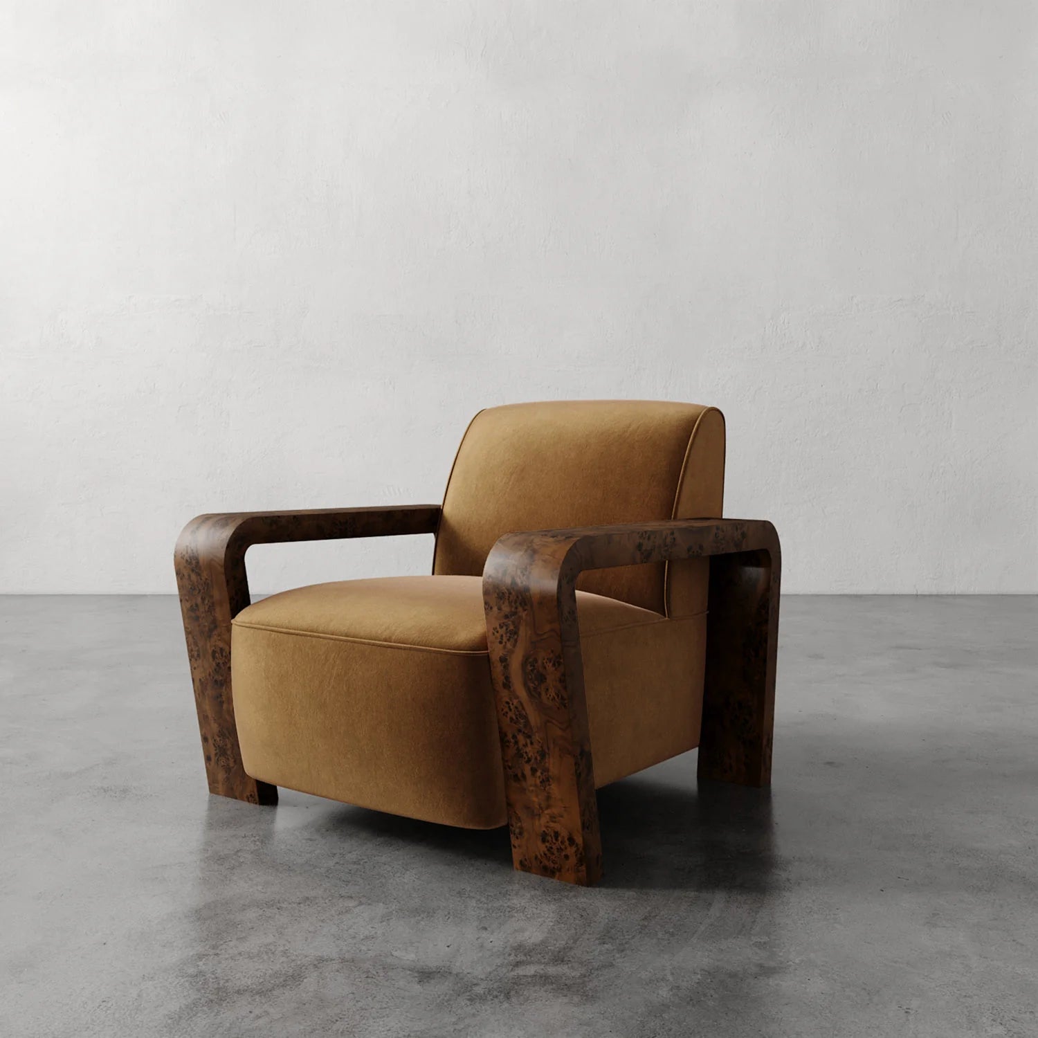 Luxury Modern Dumas Lounge Chair European Style for Villa