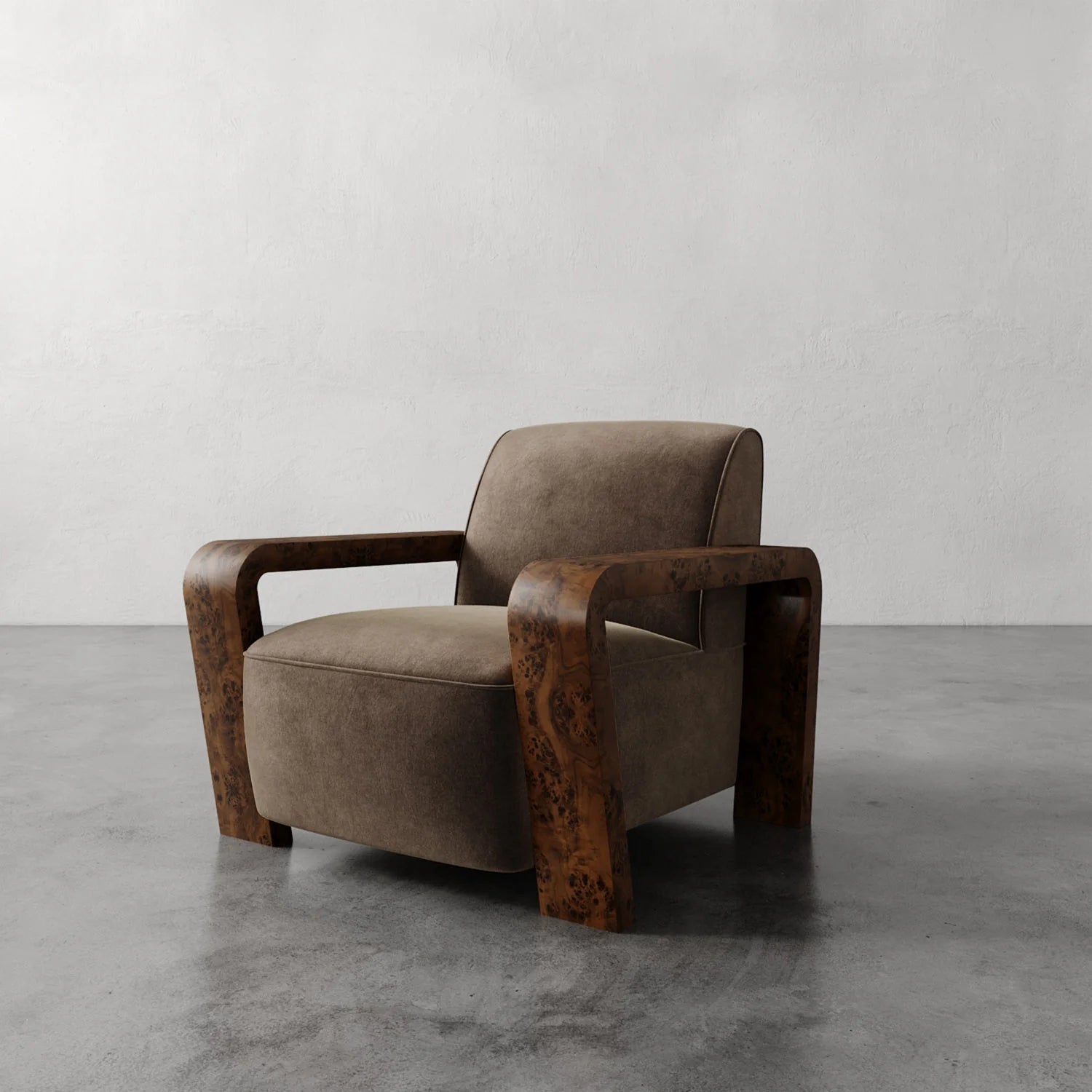 Luxury Modern Dumas Lounge Chair European Style for Villa