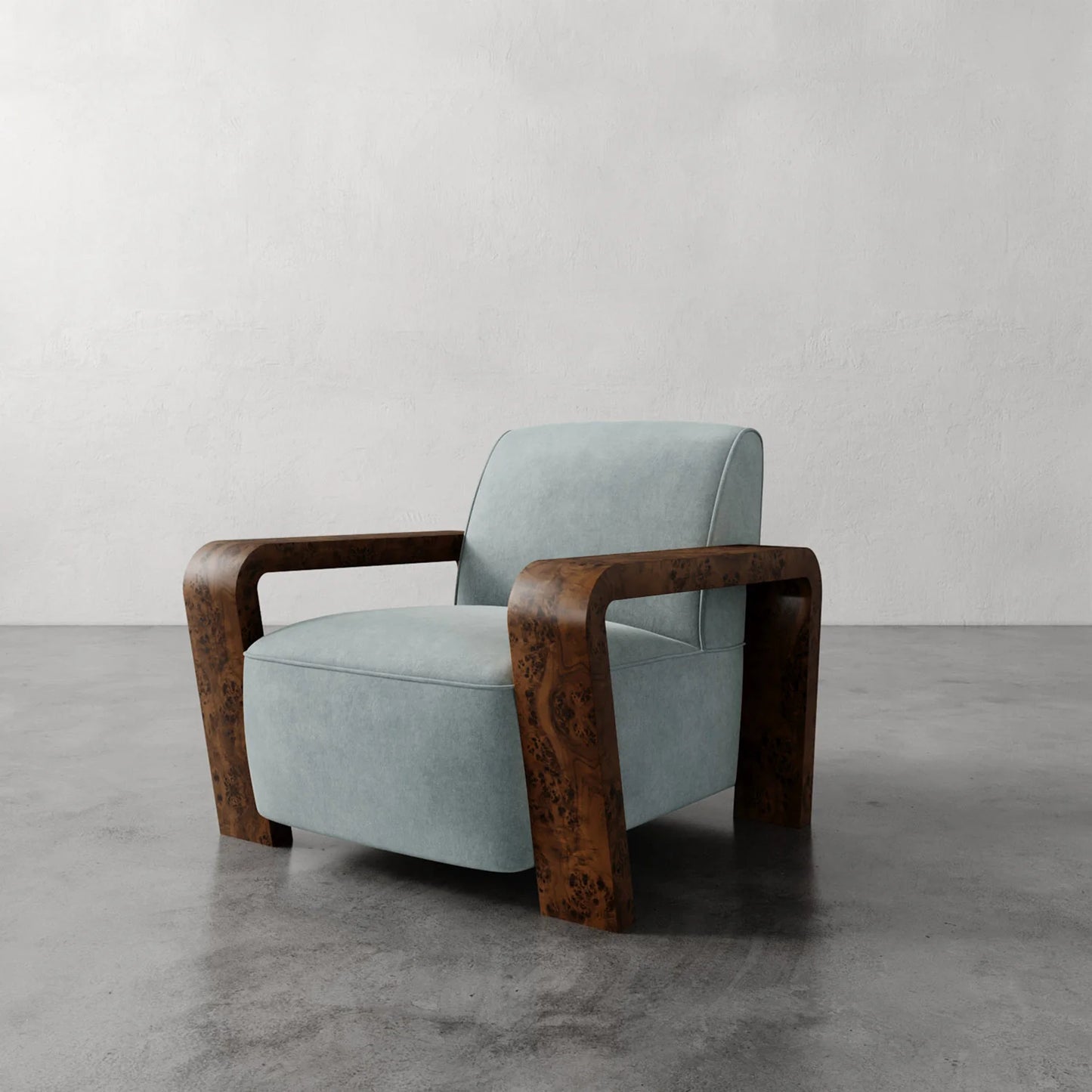 Luxury Modern Dumas Lounge Chair European Style for Villa