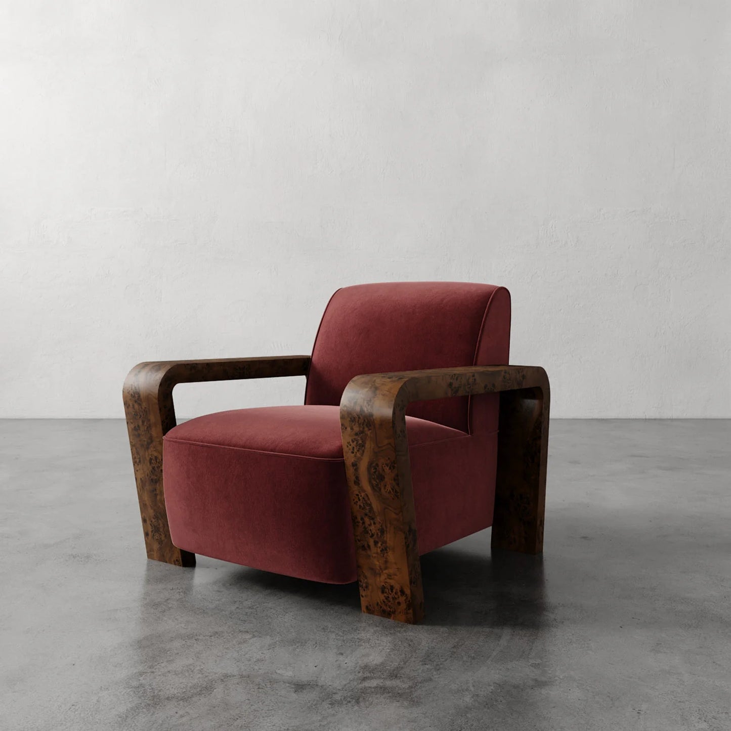 Luxury Modern Dumas Lounge Chair European Style for Villa