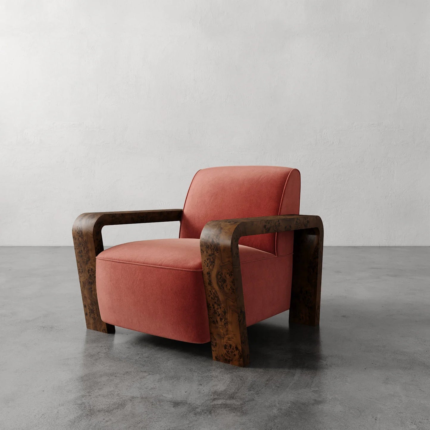 Luxury Modern Dumas Lounge Chair European Style for Villa