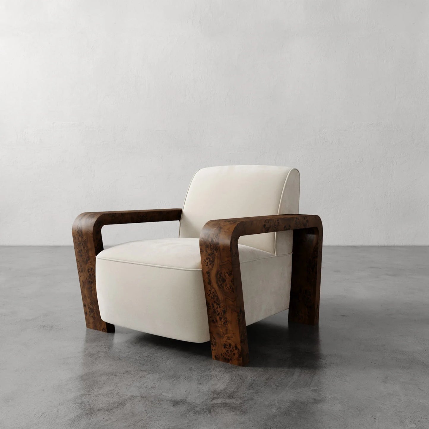 Luxury Modern Dumas Lounge Chair European Style for Villa