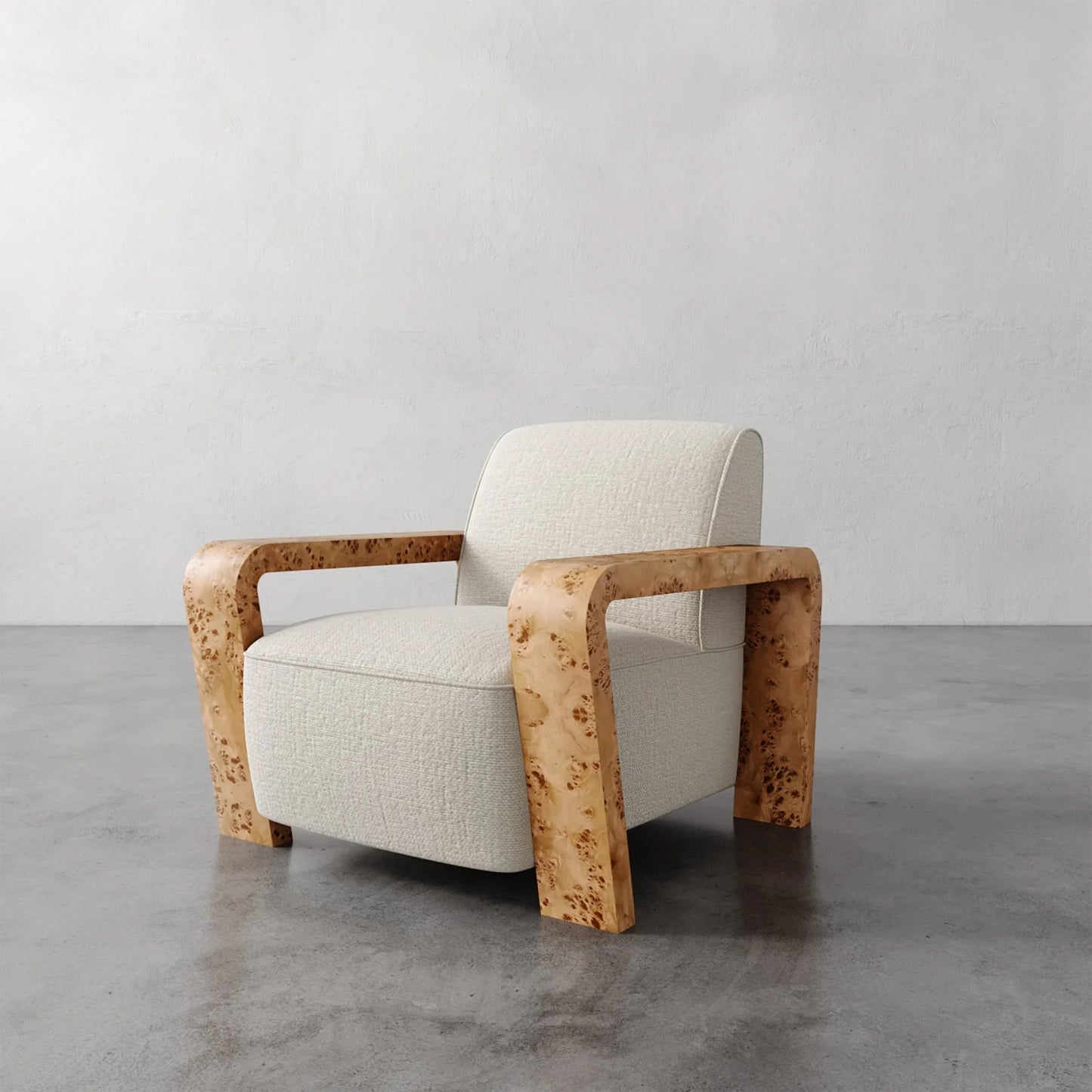 Luxury Modern Dumas Lounge Chair European Style for Villa
