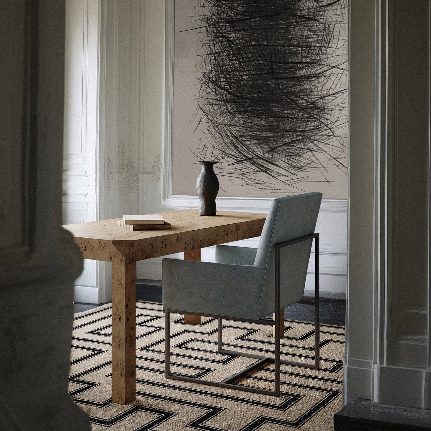 Luxury Modern Dupont Dining Armchair European Style for Villa