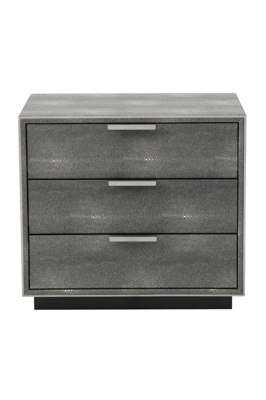 Luxury Modern Dynasty 3-Drawer Nightstand European Style for Villa