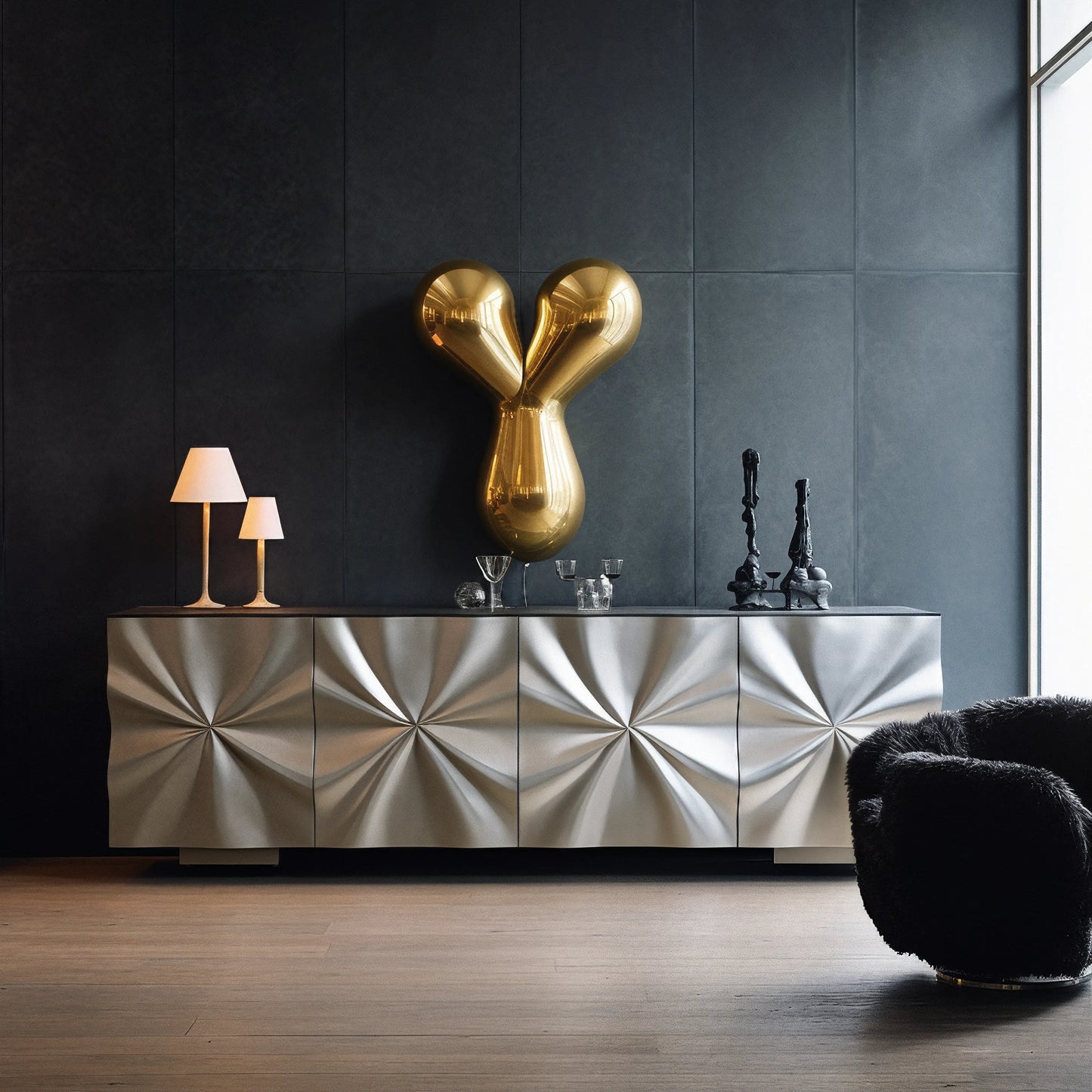 Luxury Modern Eclisse Sideboard European Style for Villa
