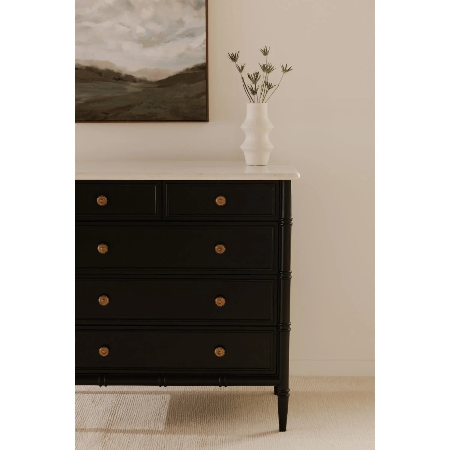 Luxury Modern Eleanor 5-Drawer Chest European Style for Villa