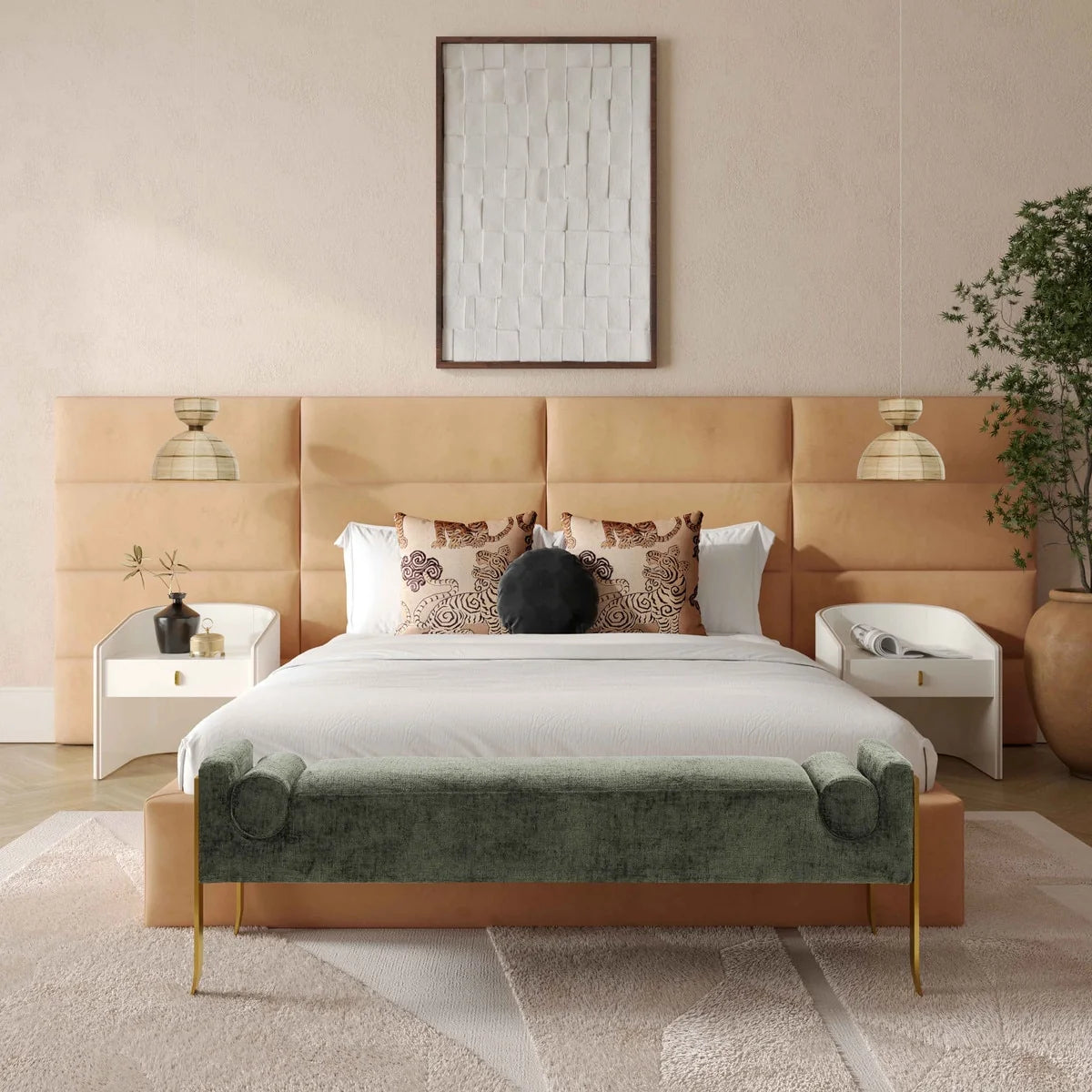 Luxury Modern Eliana Bed European Style for Villa
