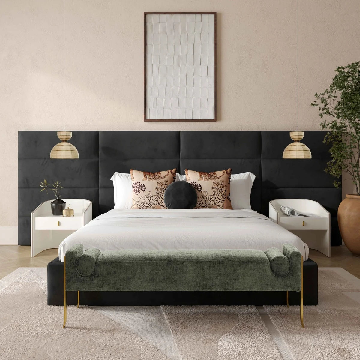 Luxury Modern Eliana Bed European Style for Villa