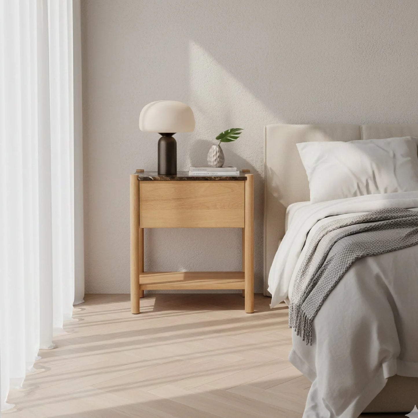 Luxury Modern Elio Nightstand European Style for Villa