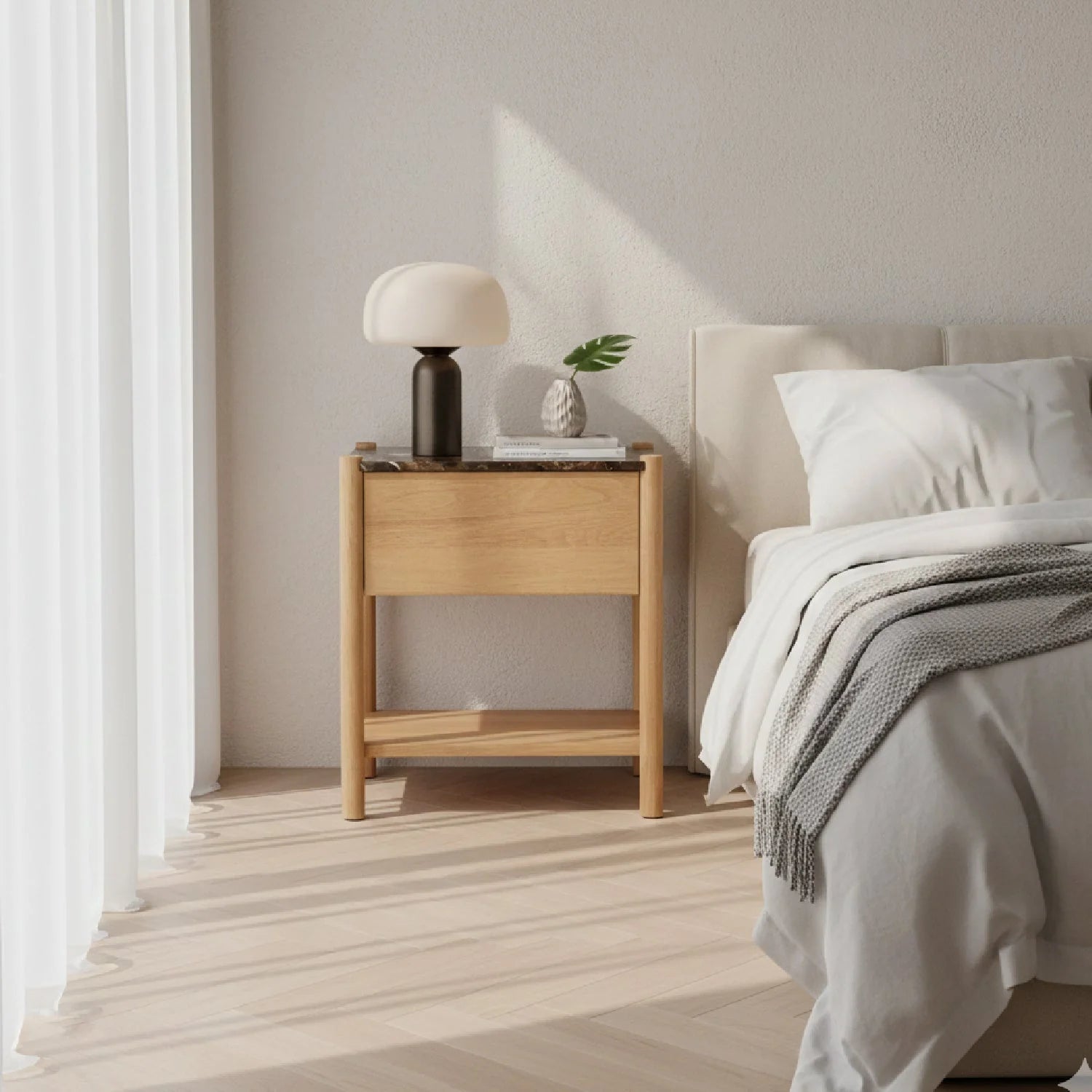Luxury Modern Elio Nightstand European Style for Villa