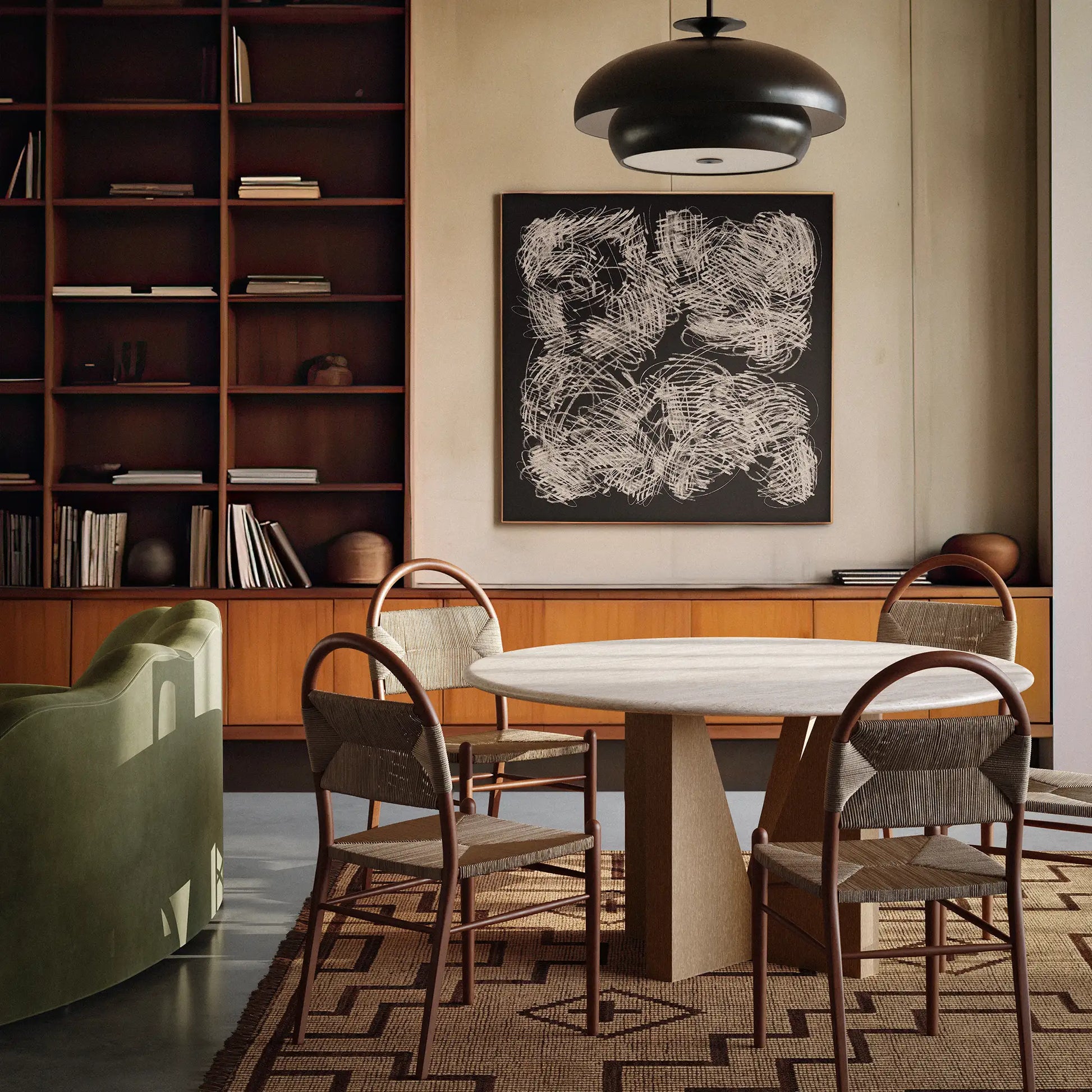 Luxury Modern Elysees Dining Table European Style for Villa