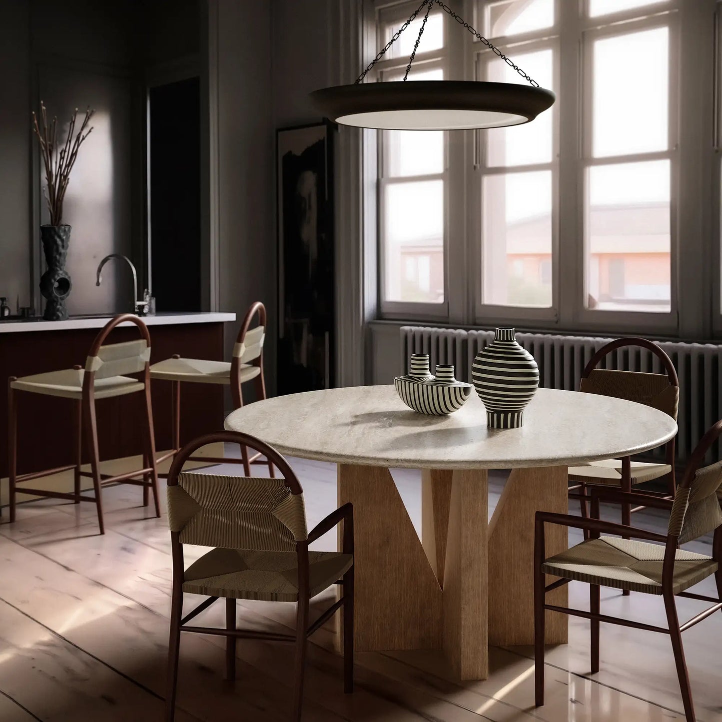 Luxury Modern Elysees Dining Table European Style for Villa