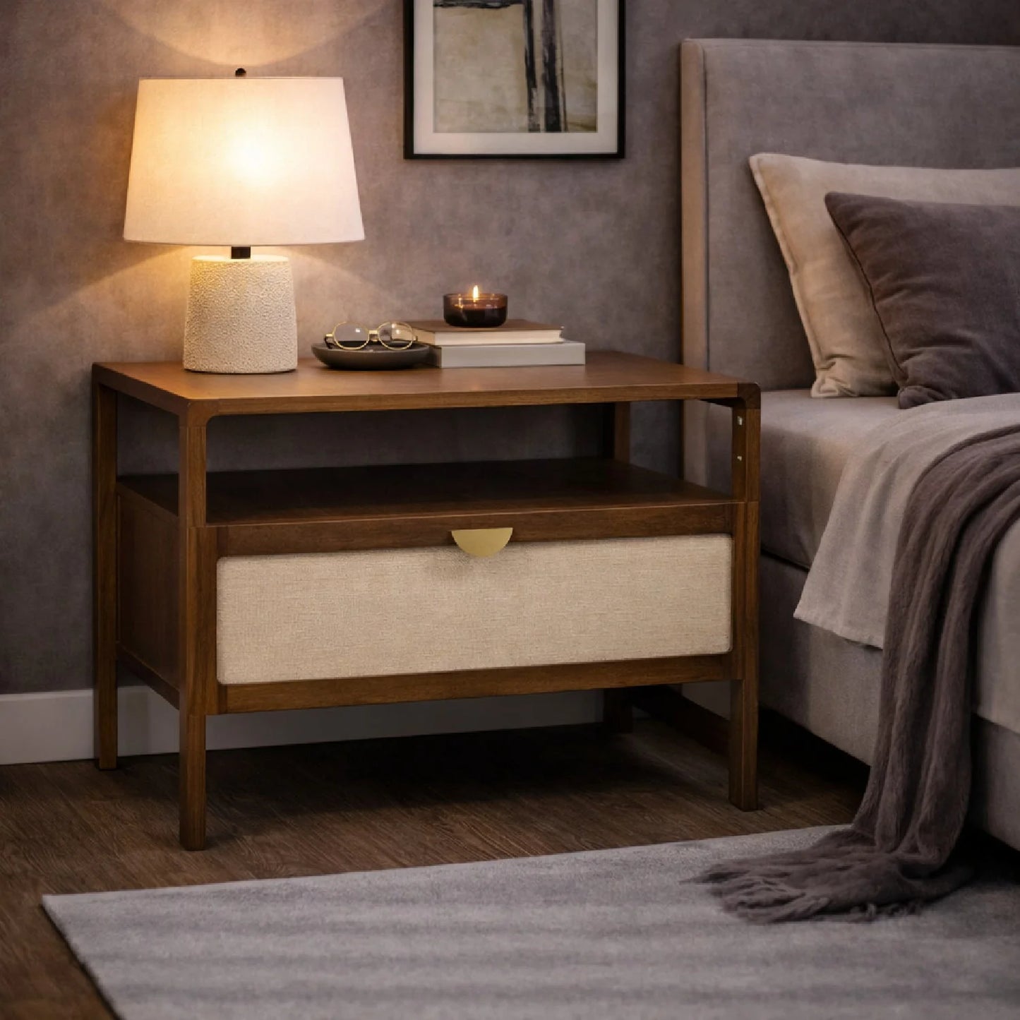 Luxury Modern Emilio Nightstand European Style for Villa