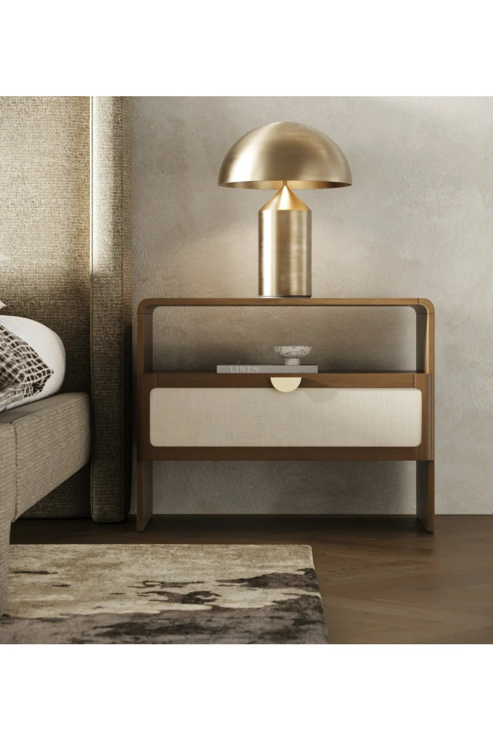 Luxury Modern Emilio Nightstand European Style for Villa