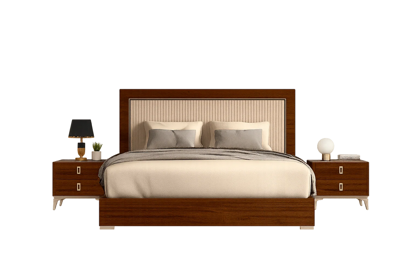 Luxury Modern Emily Bedroom Set European Style for Villa