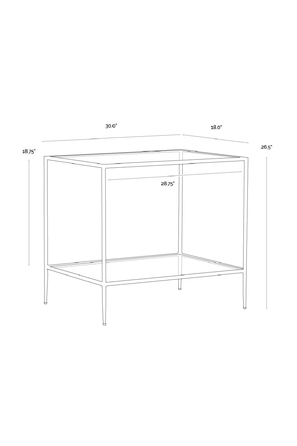 Luxury Modern Emine Hammered Metal Nightstand European Style for Villa