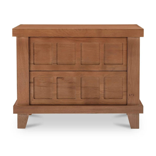 Luxury Modern Enya 2-Drawer Nightstand European Style for Villa