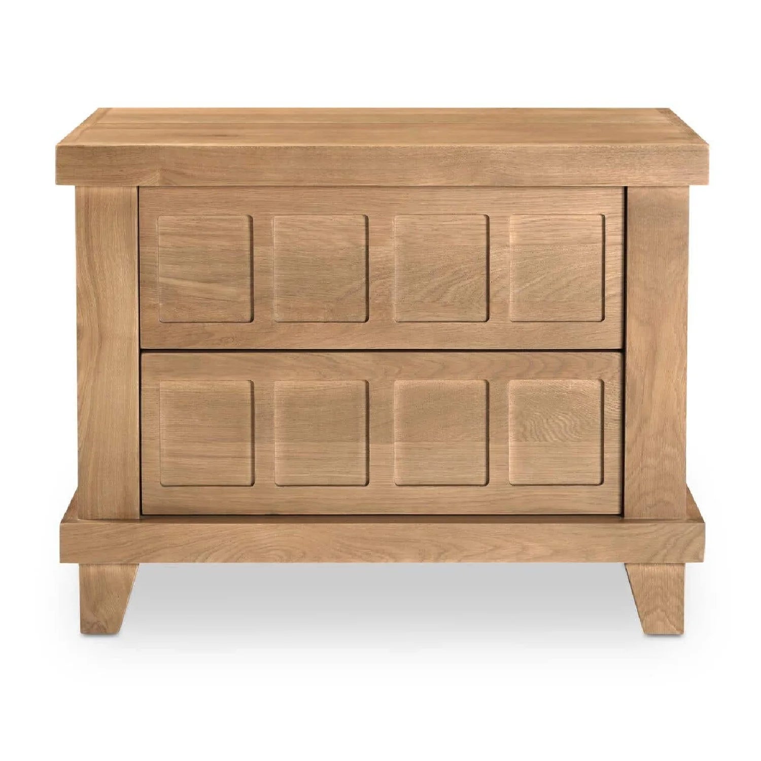 Luxury Modern Enya 2-Drawer Nightstand European Style for Villa
