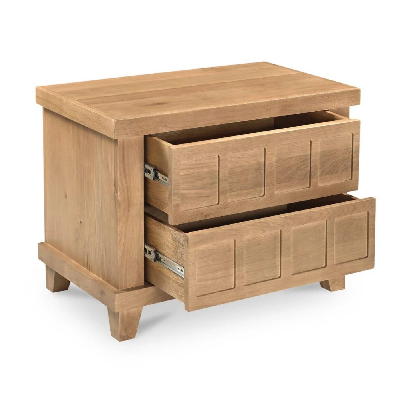 Luxury Modern Enya 2-Drawer Nightstand European Style for Villa
