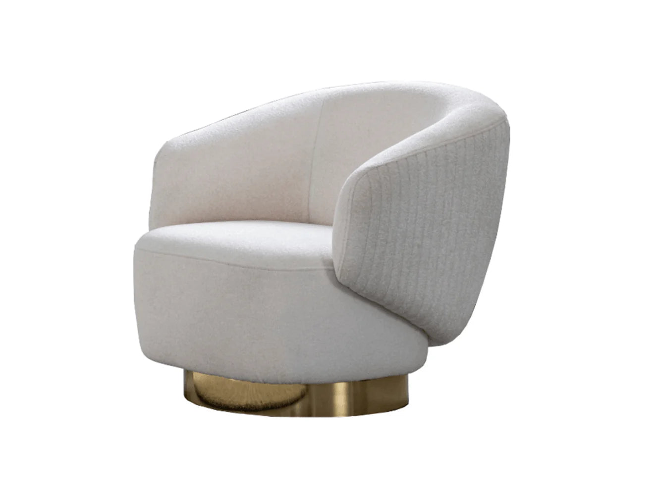 Luxury Modern Erzin Swivel Accent Chair European Style for Villa