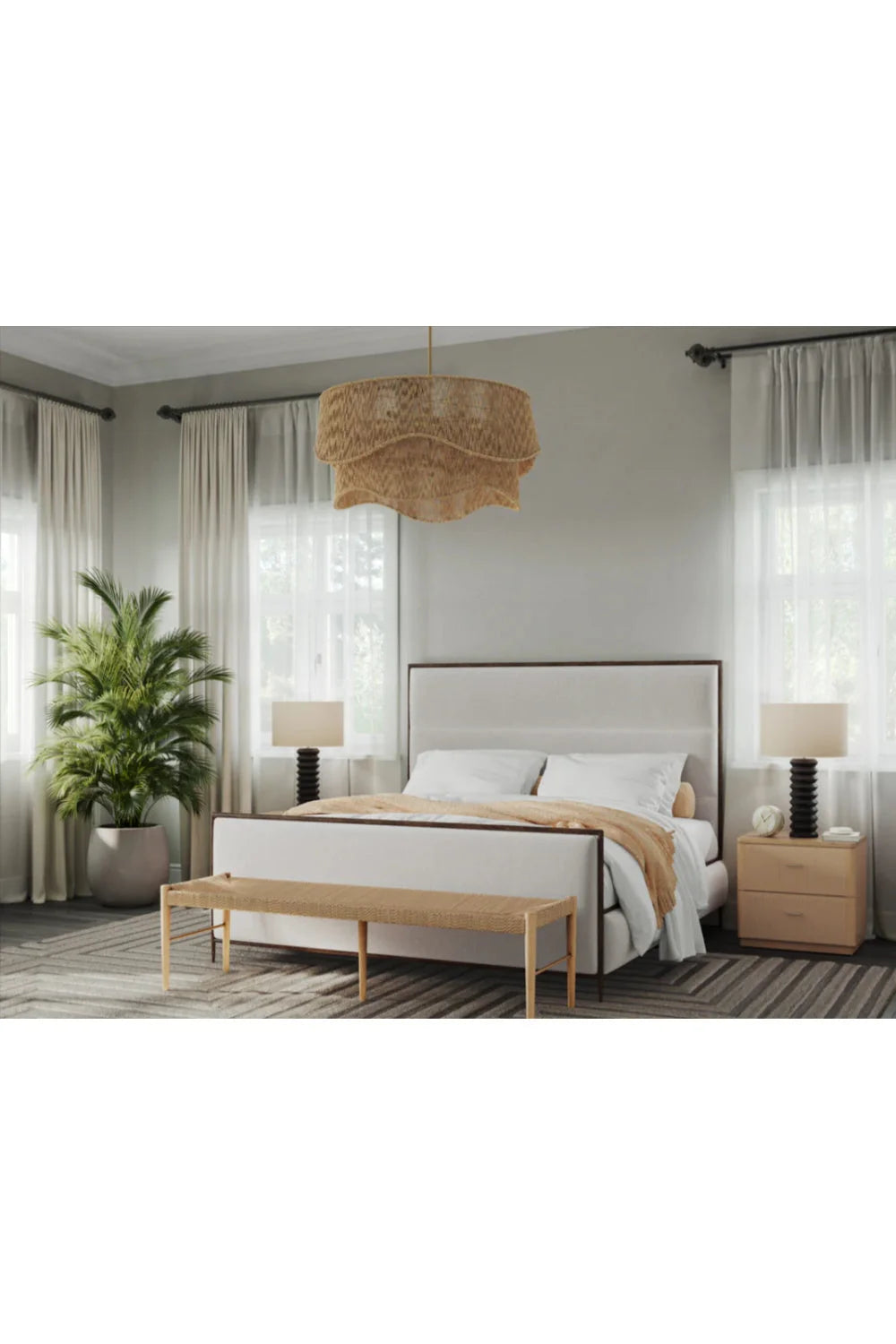 Luxury Modern Etienne Rope Nightstand European Style for Villa