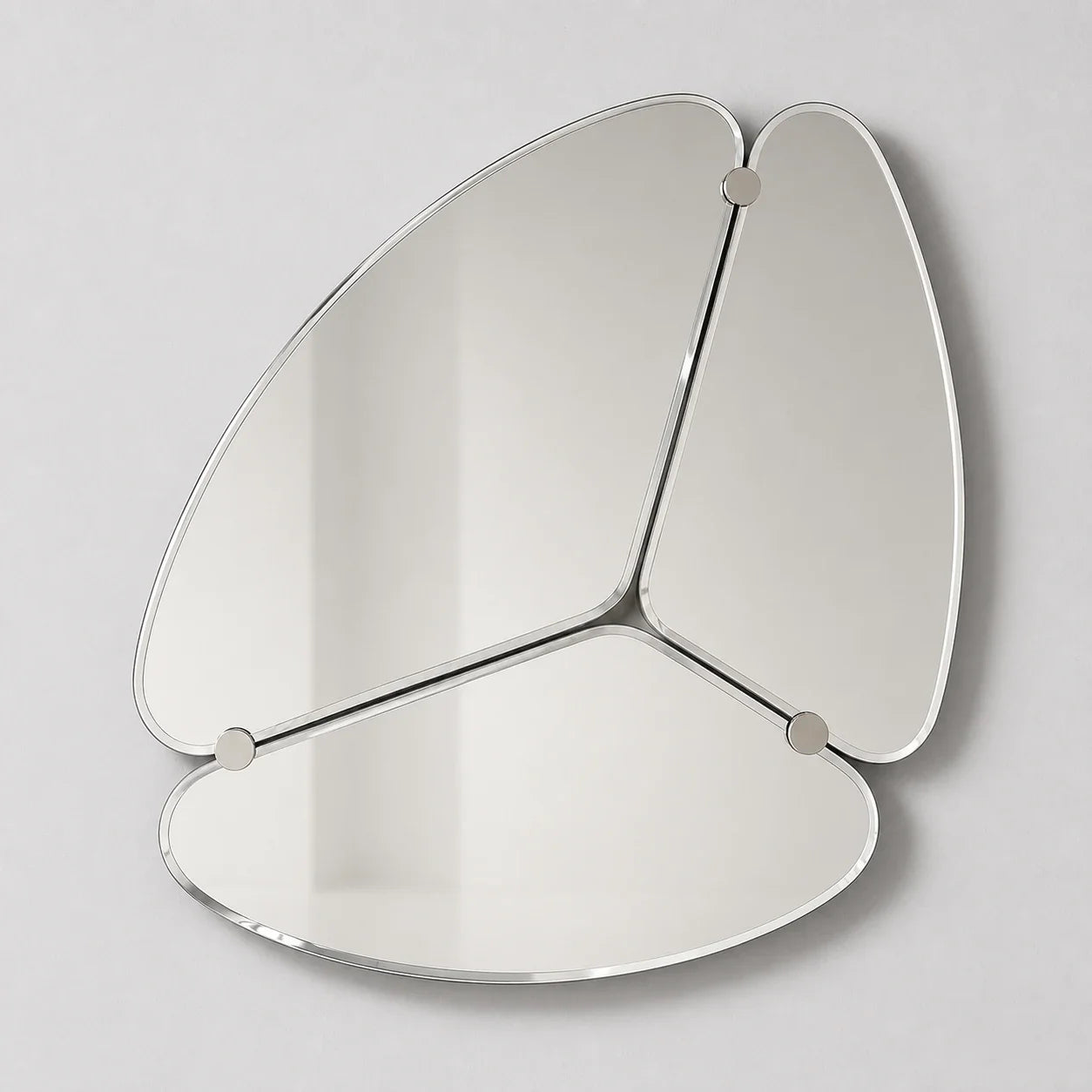 Luxury Modern Etienne Silver Mirror European Style for Villa