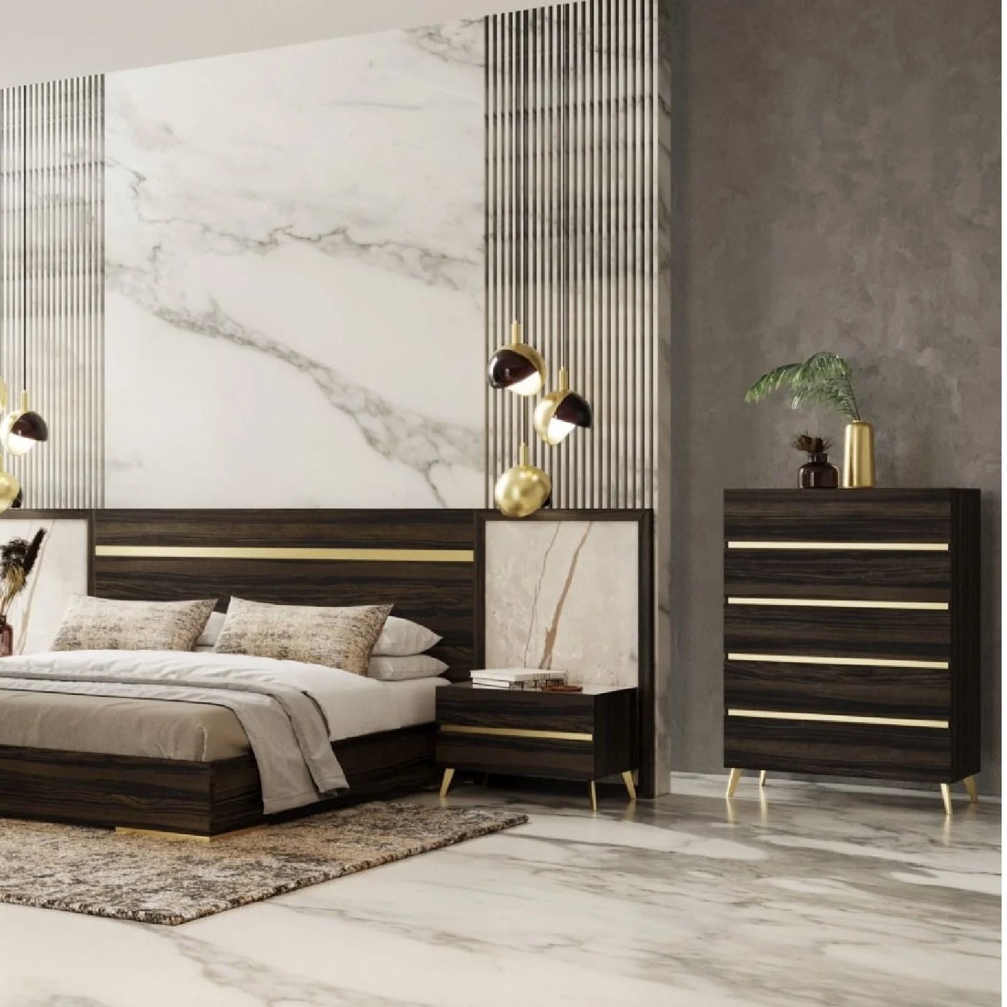 Luxury Modern Eucalyptus Tall Chest European Style for Villa