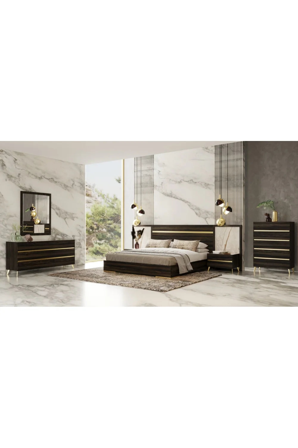 Luxury Modern Eucalyptus Tall Chest European Style for Villa