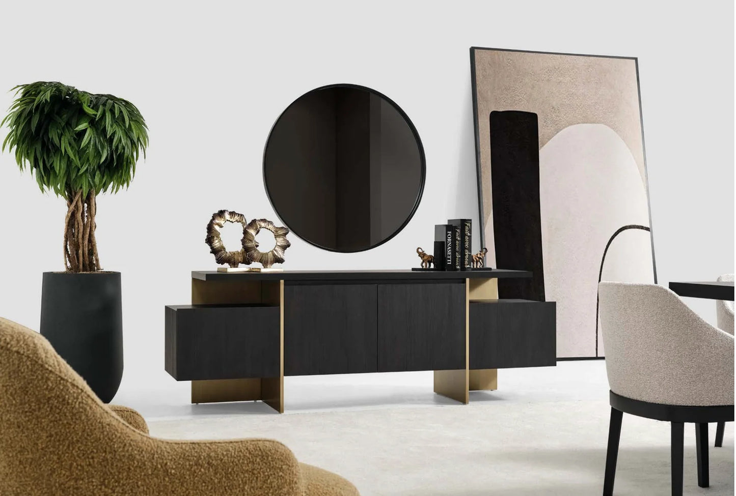 Luxury Modern Eva Bedroom Set European Style for Villa