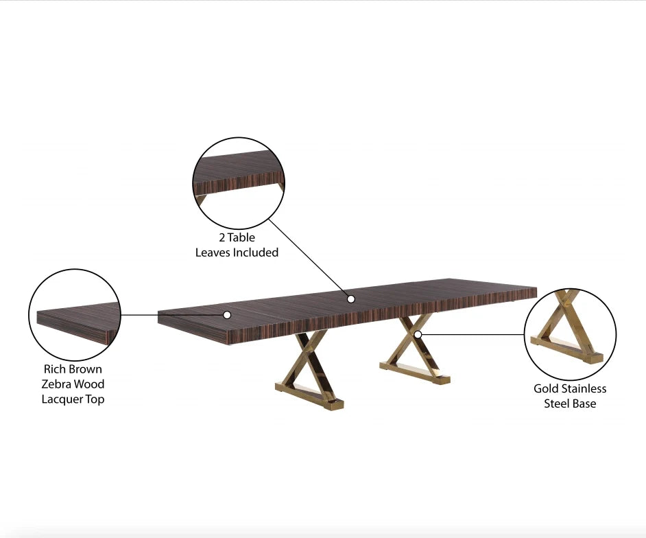 Luxury Modern Exceed Dining Table European Style for Villa
