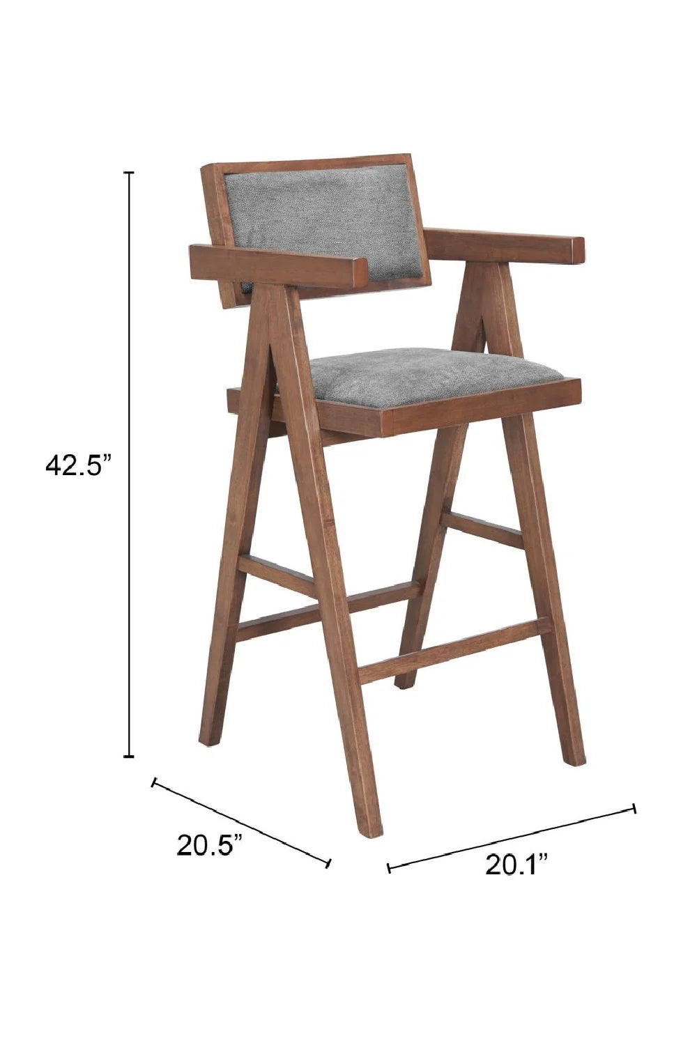 Luxury Modern Fabric Bar Stool European Style for Villa