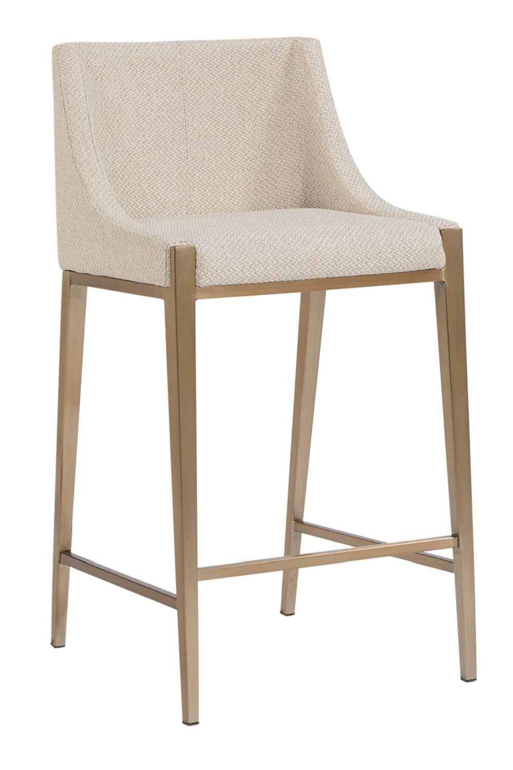 Luxury Modern Fabric Counter Stool European Style for Villa