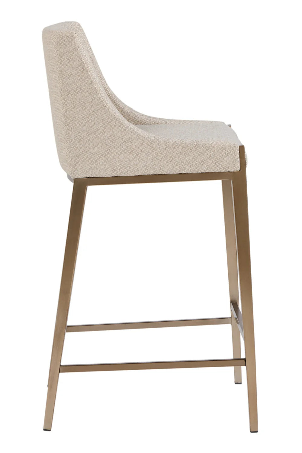 Luxury Modern Fabric Counter Stool European Style for Villa