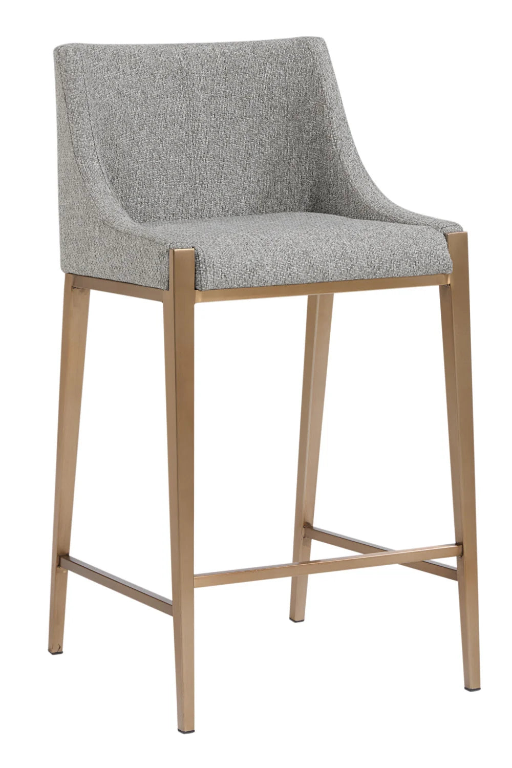 Luxury Modern Fabric Counter Stool European Style for Villa