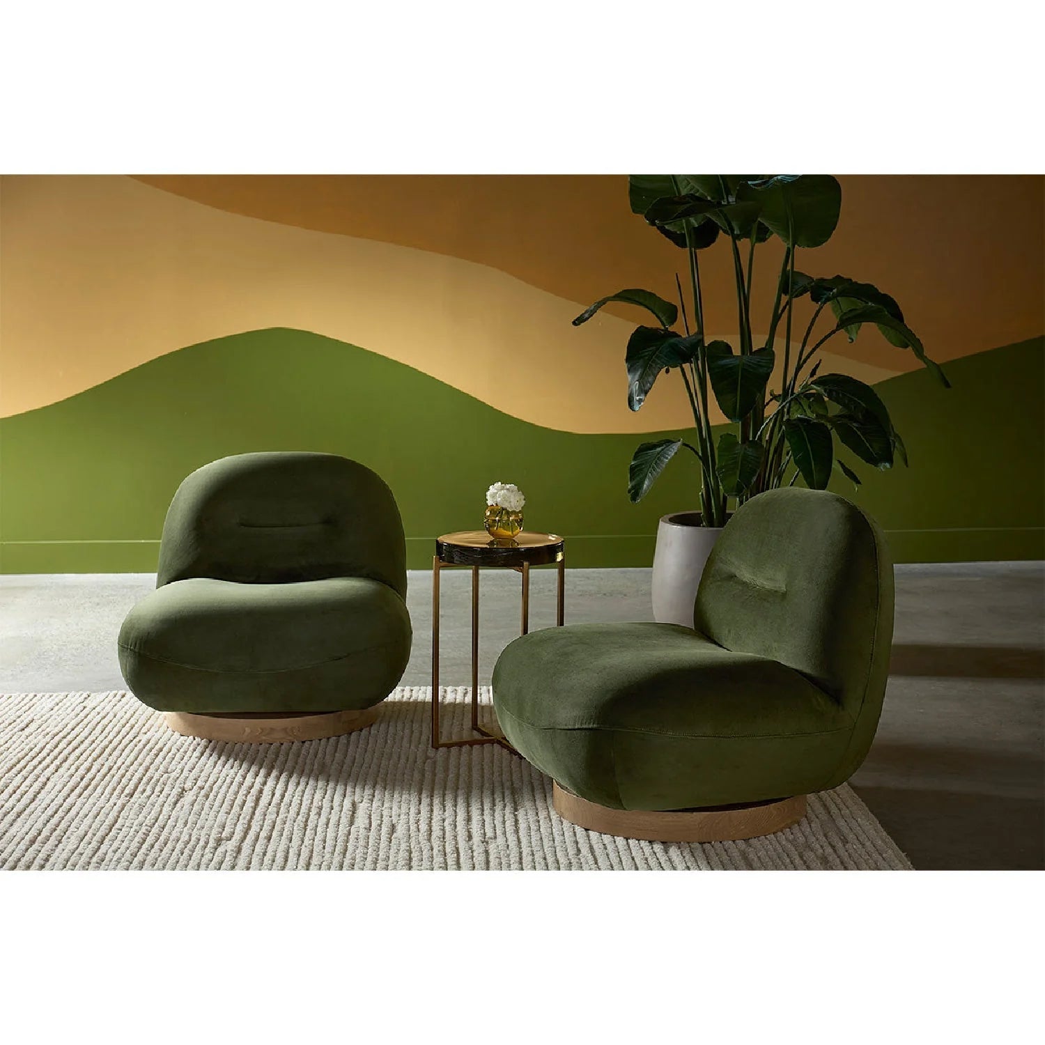 Luxury Modern Fabric Lounge Chair European Style for Villa