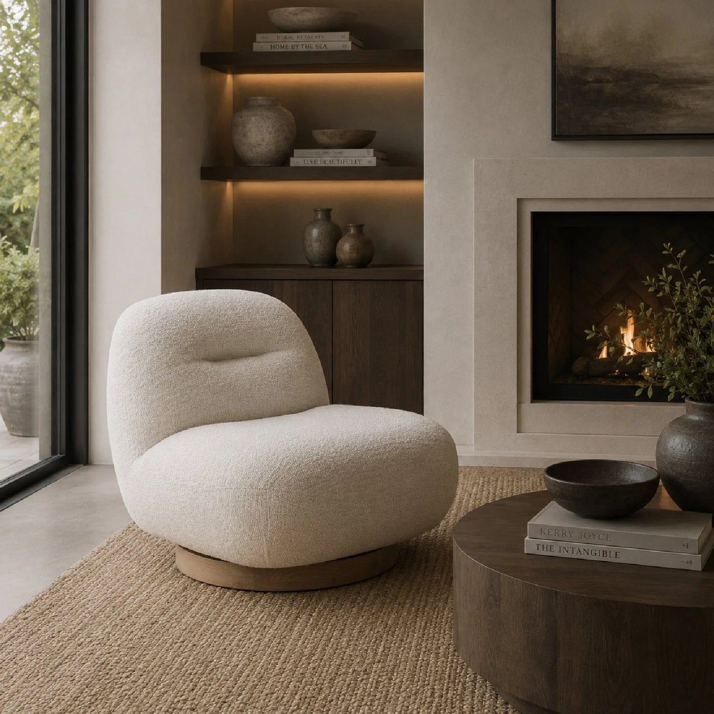 Luxury Modern Fabric Lounge Chair European Style for Villa