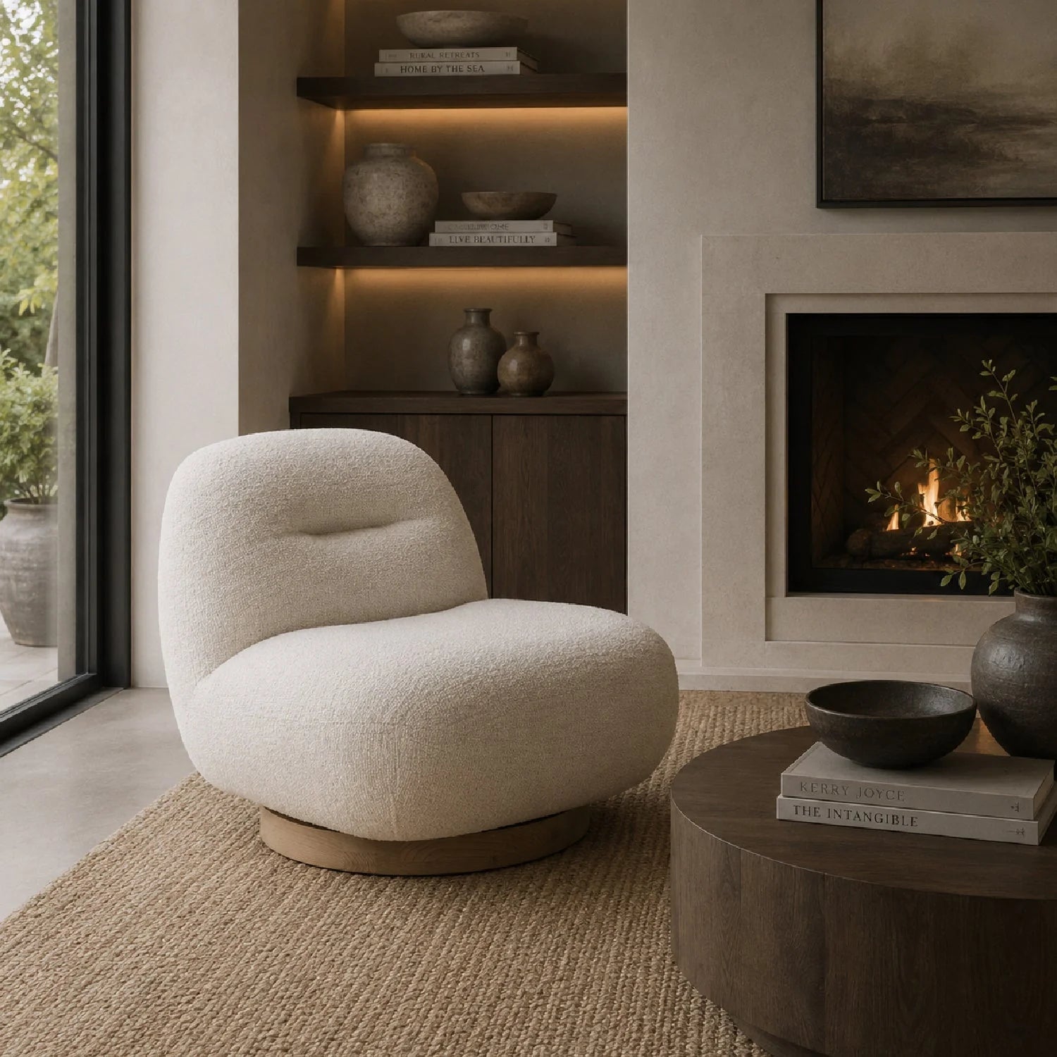 Luxury Modern Fabric Lounge Chair European Style for Villa