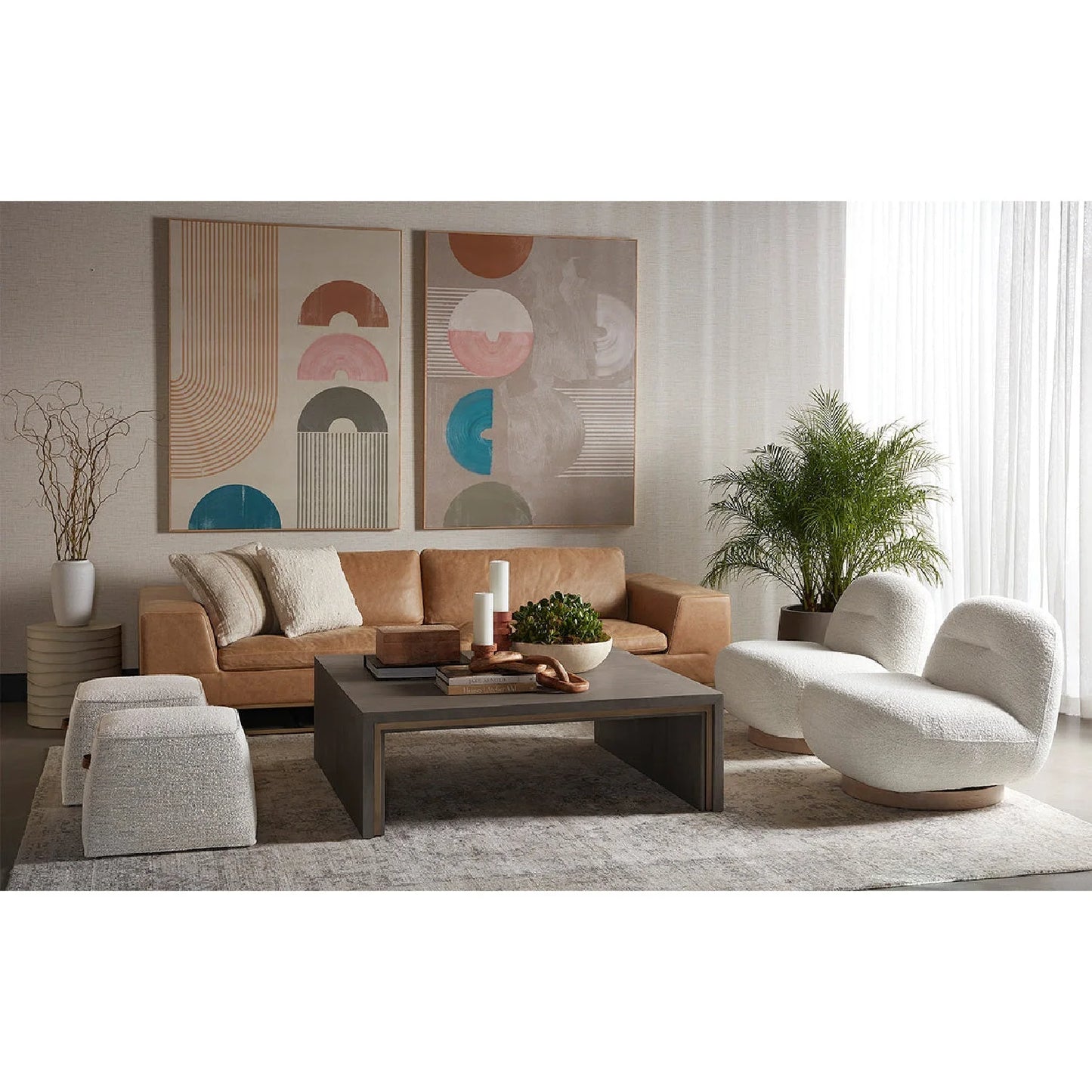 Luxury Modern Fabric Lounge Chair European Style for Villa