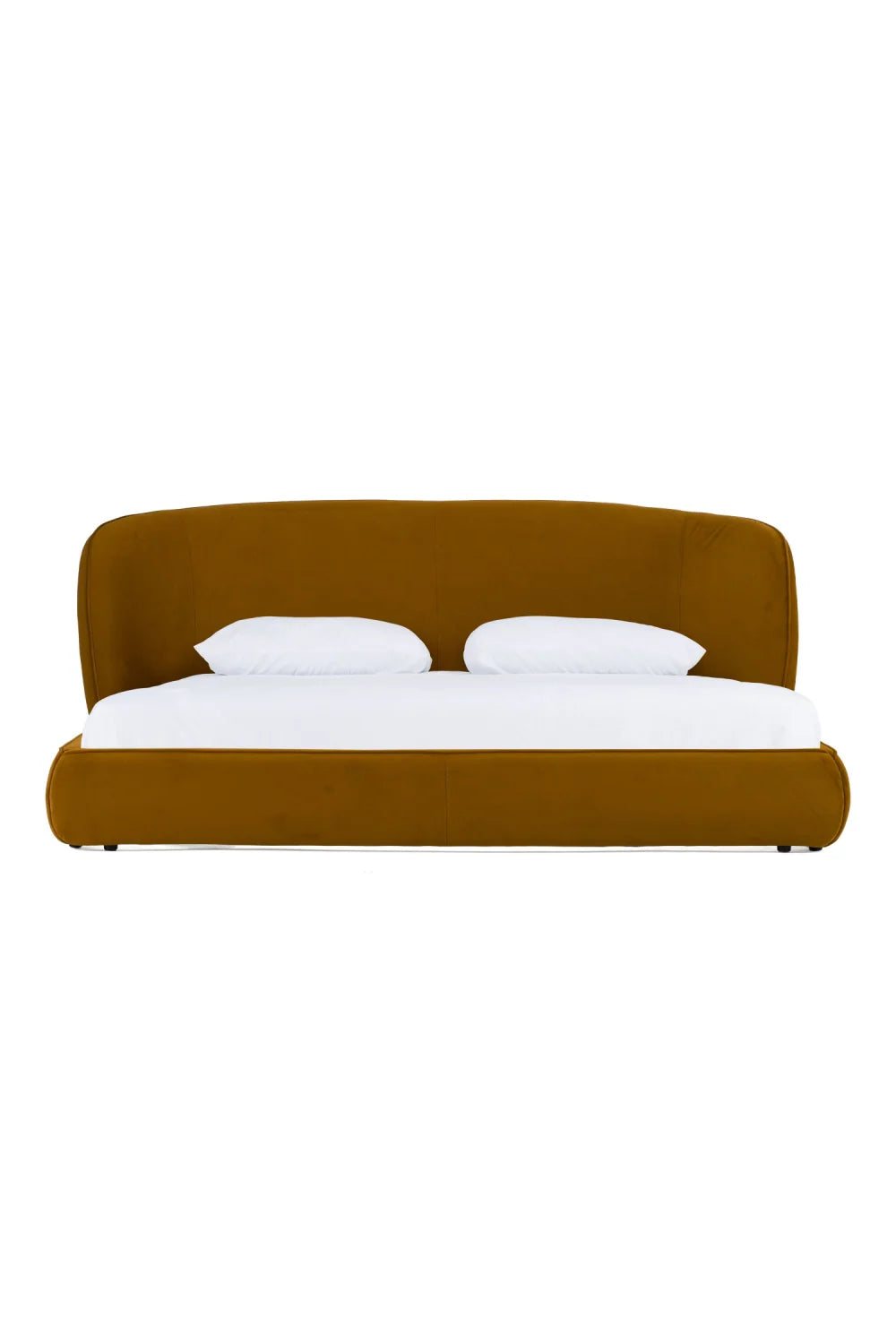 Luxury Modern Fabric Upholstered Bed European Style for Villa