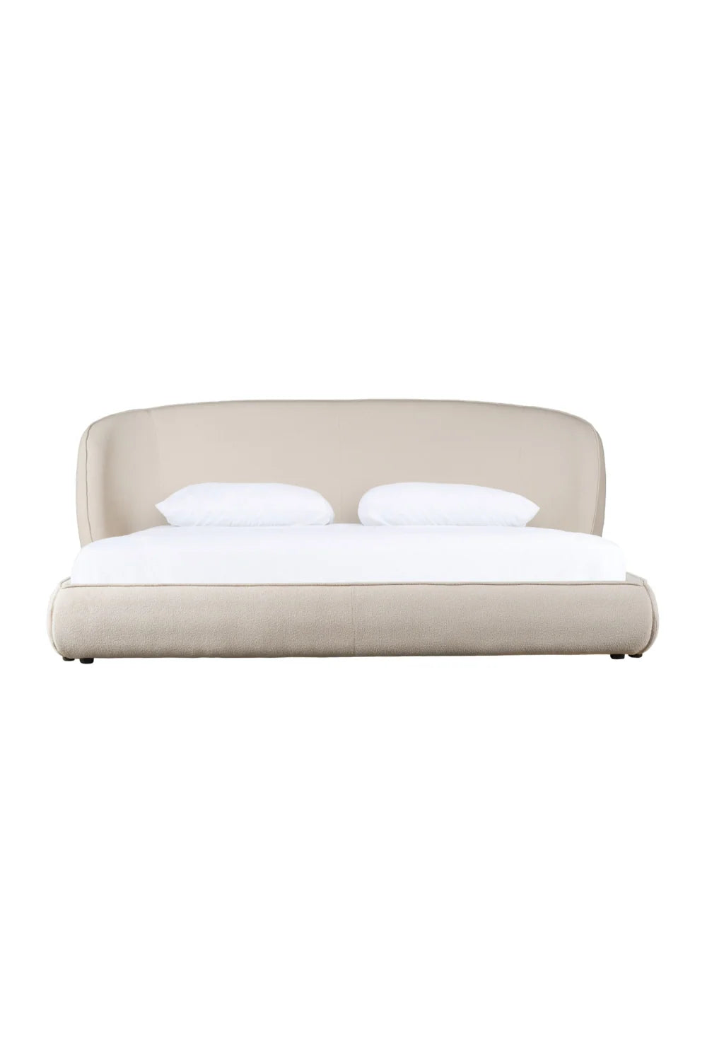 Luxury Modern Fabric Upholstered Bed European Style for Villa